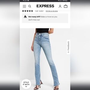Express Skyscraper Mid Rise Jeans Size 4R